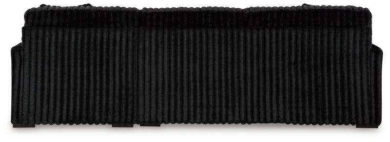 Midnight-Madness 2-Piece Sectional Sofa with Chaise (Color: Onyx)