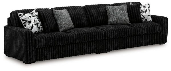 Midnight-Madness 2-Piece Sectional (Color: Onyx)