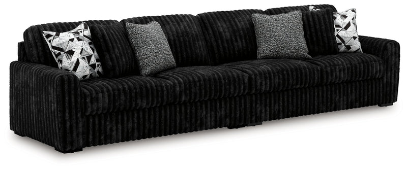 Midnight-Madness 2-Piece Sectional (Color: Onyx)