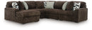 Midnight-Madness 5-Piece Sectional with Chaise