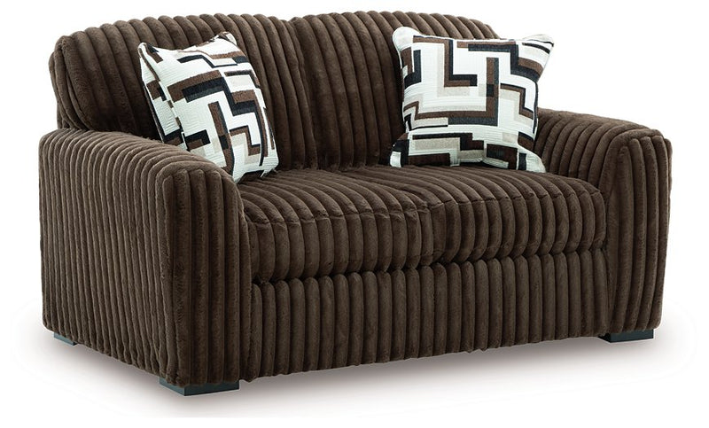 Midnight-Madness Loveseat (Color: Chocolate)