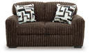 Midnight-Madness Loveseat (Color: Chocolate)