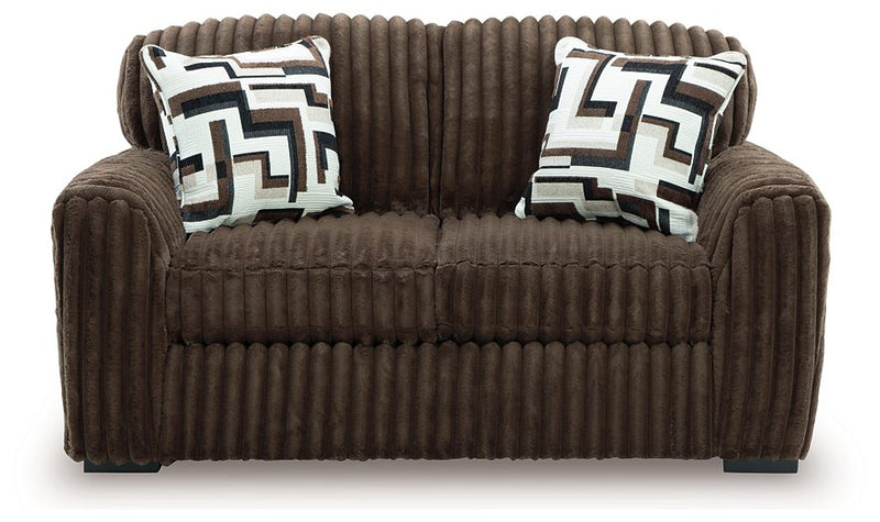 Midnight-Madness Loveseat (Color: Chocolate)