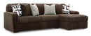 Midnight-Madness Sectional Sofa with Chaise