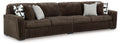 Midnight-Madness 2-Piece Sectional (Color: Chocolate)