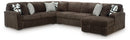Midnight-Madness 4-Piece Sectional with Chaise