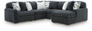 Midnight-Madness Sectional with Chaise