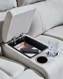 Social Pointe Reclining Sectional with Storage Console
