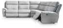 Social Pointe 5-Piece Power Reclining Sectional