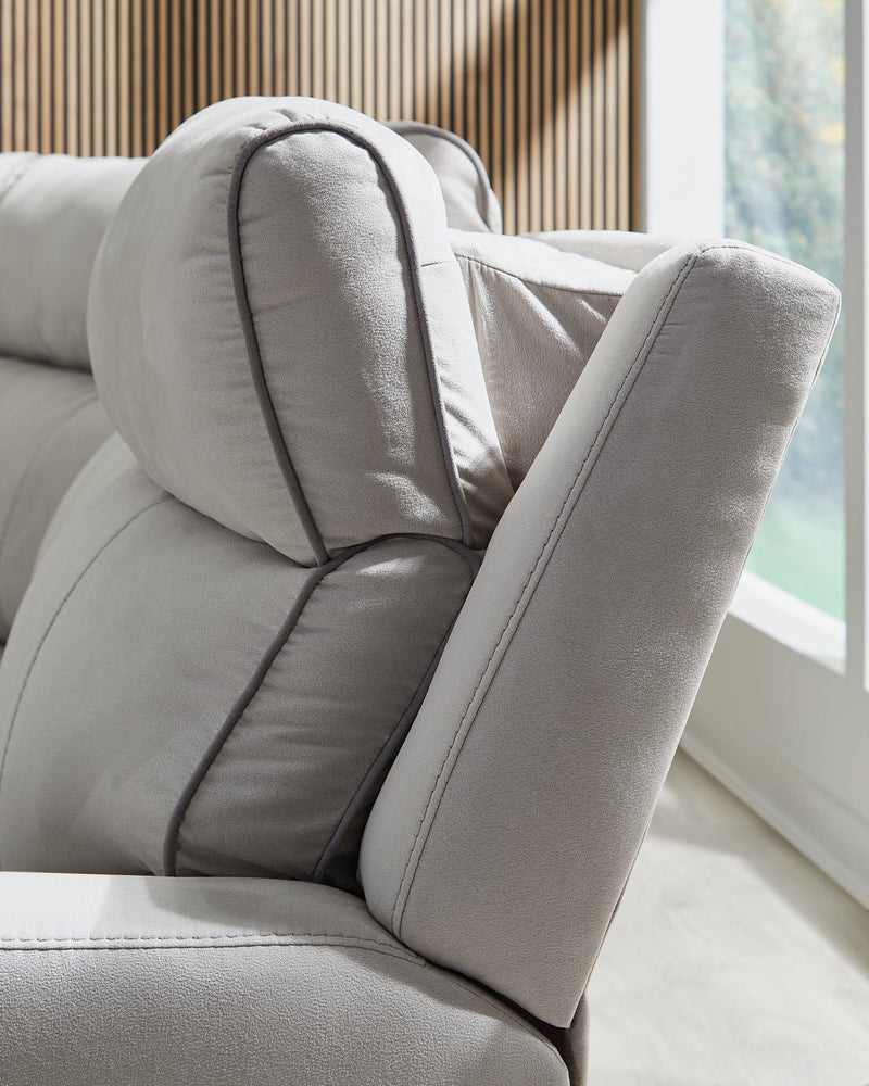 Social Pointe Reclining Sectional with Storage Console