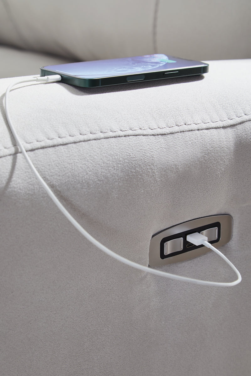 Social Pointe 5-Piece Power Reclining Sectional