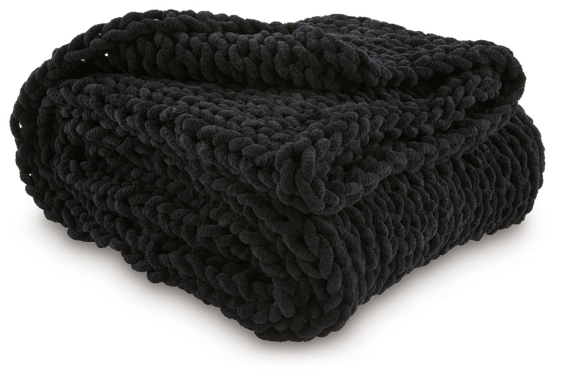 Chaddon Throw (Set of 3) (Color: Black)