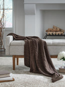 Anawood Throw (Set of 3) (Color: Brown)