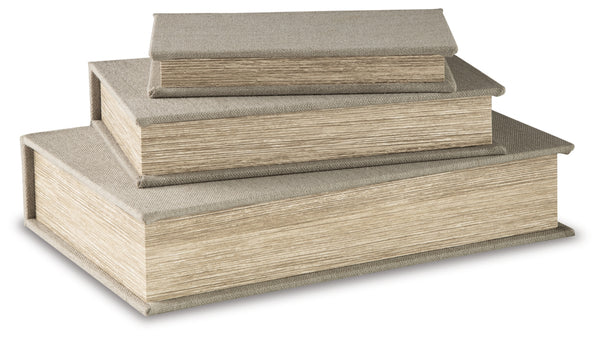 Jolina Box (Set of 3) (Color: Linen)