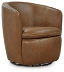 Kierreys Swivel Accent Chair (Color: Caramel)