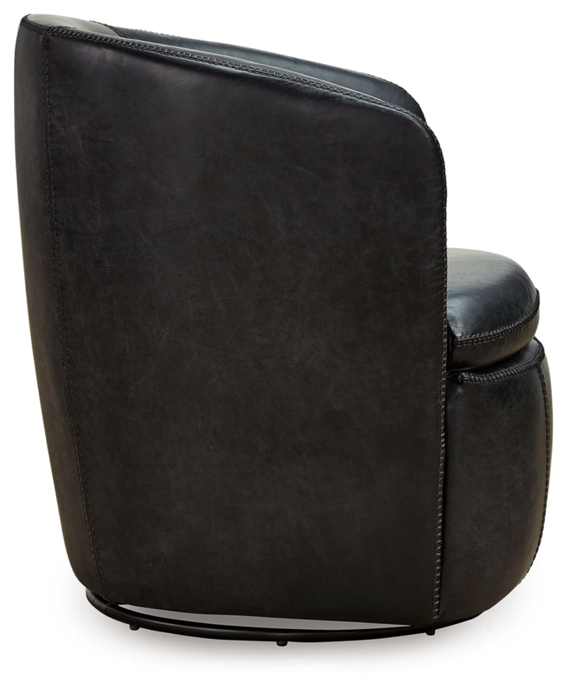 Kierreys Swivel Accent Chair (Color: Midnight)