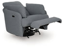 Alainmont Next-Gen Nuvella Swivel Power Recliner (Color: Salt and Pepper)