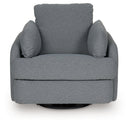 Alainmont Next-Gen Nuvella Swivel Power Recliner (Color: Salt and Pepper)