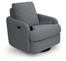 Alainmont Next-Gen Nuvella Swivel Power Recliner (Color: Salt and Pepper)
