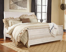 Willowton Queen Sleigh Bed (Bed Size: King)
