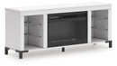 Brollevi 60" TV Stand with Electric Fireplace