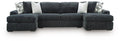 Midnight-Madness Sectional with Chaise