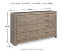 Culverbach Full Panel Bed, Dresser and Chest