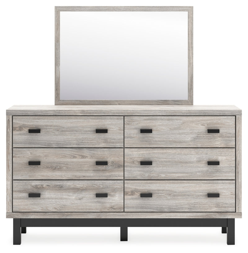 Vessalli King Panel Bed, Dresser, Mirror and 2 Nightstands