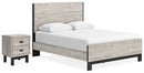 Vessalli Queen Panel Bed and Nightstand