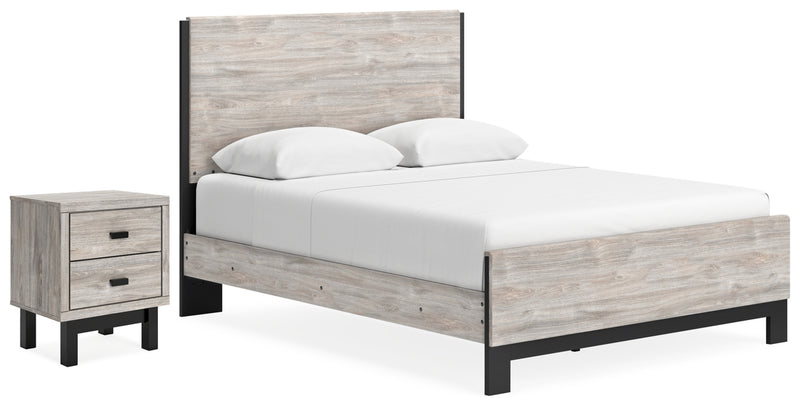Vessalli Queen Panel Bed and Nightstand