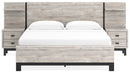 Vessalli Queen Panel Bed with Extensions (Bed Size: King)