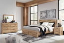Hyanna Queen Panel Storage Bed, Dresser and Mirror