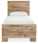 Hyanna Twin Panel Bed with 2 Side Storage, Dresser and Mirror