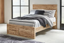 Hyanna Full Panel Storage Bed, Dresser and Mirror