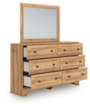 Aleaport King Panel Bed, Dresser, Mirror and Nightstand