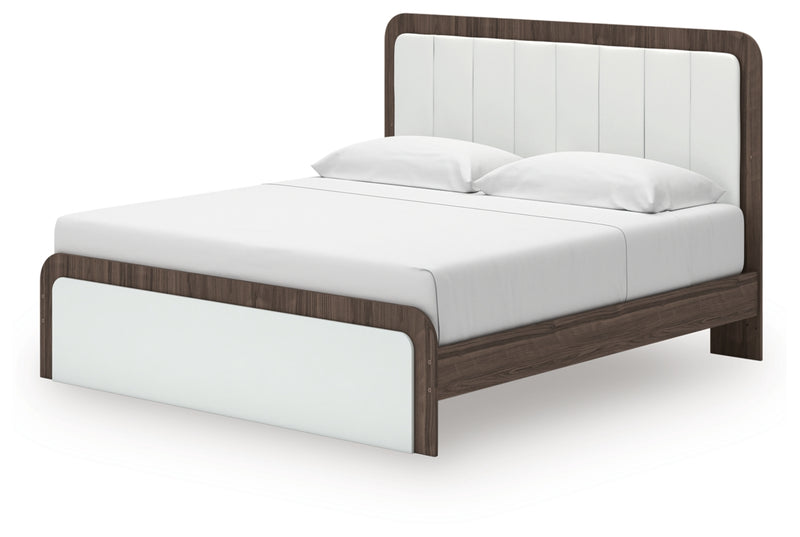 Kendanport King Upholstered Bed, Dresser and Nightstand