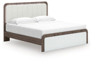 Kendanport King Upholstered Bed, Dresser and Nightstand