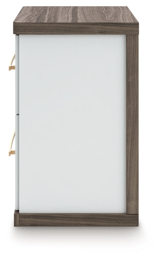 Kendanport Queen Upholstered Bed, Dresser, Mirror and Nightstand