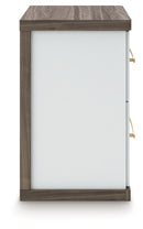 Kendanport Queen Upholstered Bed, Dresser and Nightstand