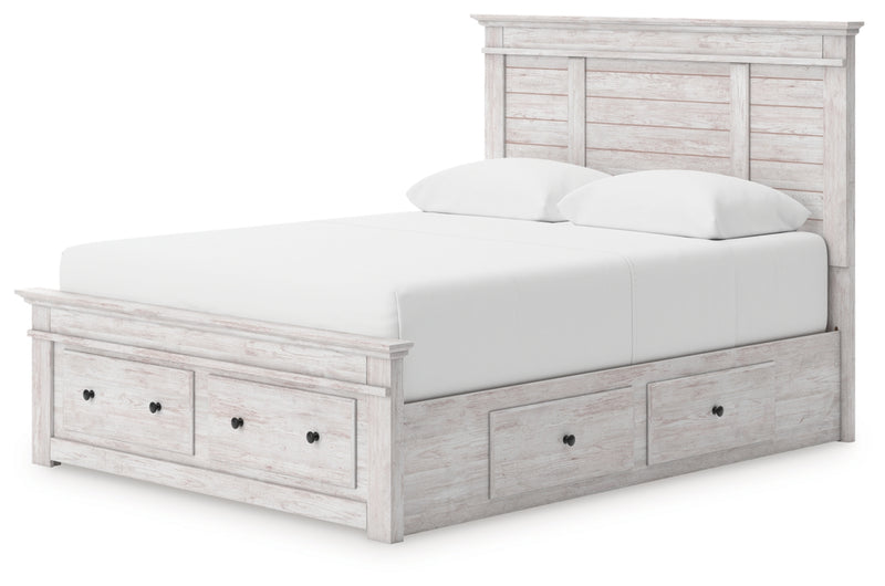 Makidern Queen Panel Storage Bed