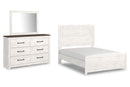 Gerridan Full Panel Bed with Dresser and Mirror