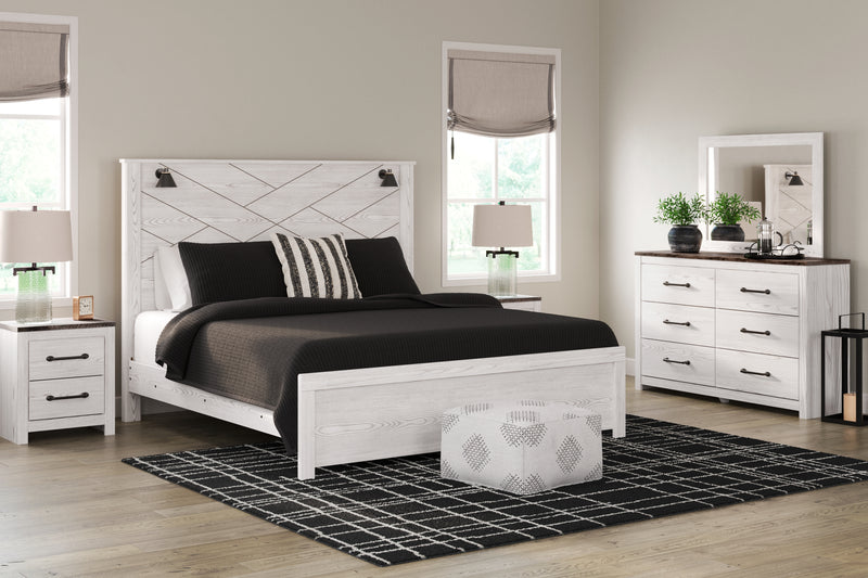 Gerridan King Panel Bed, Dresser and Mirror