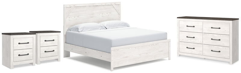 Gerridan King Panel Bed, Dresser and 2 Nightstands
