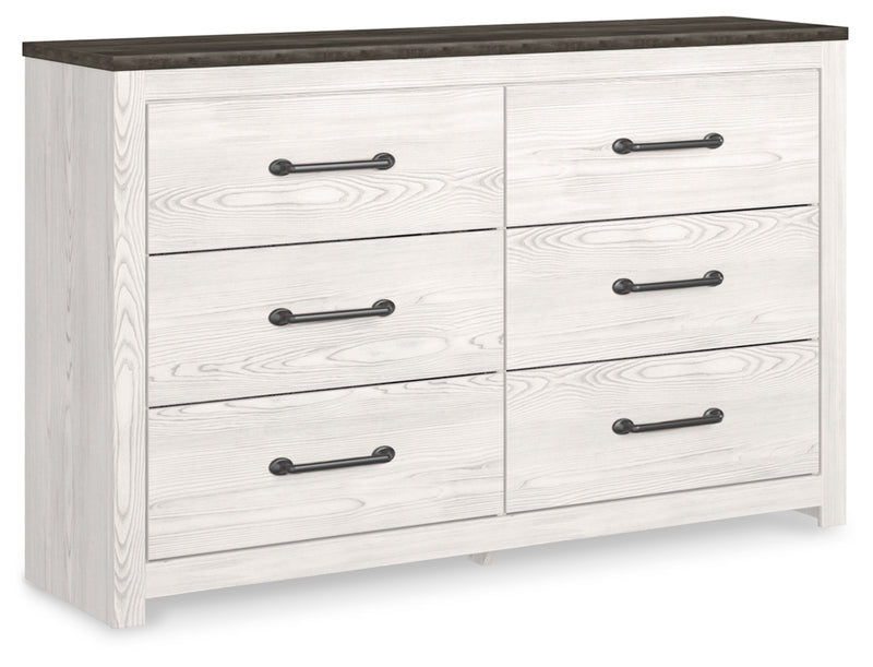 Gerridan Queen Panel Bed, Dresser, Mirror, and 2 Nightstands