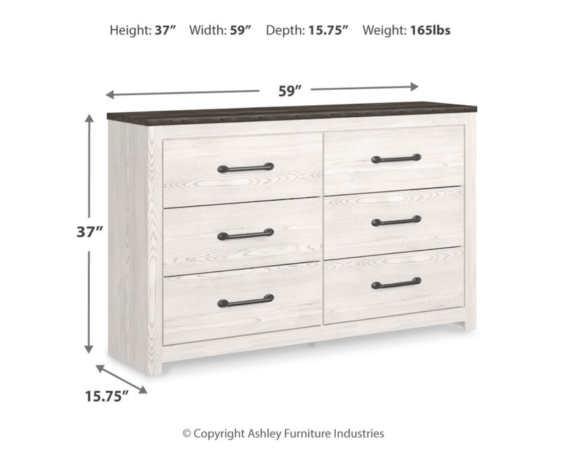 Gerridan Queen Panel Bed, Dresser and Nightstand