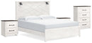 Gerridan King Panel Bed, Chest and 2 Nightstands
