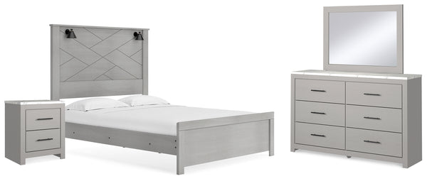 Cottonburg Queen Panel Bed, Dresser, Mirror, and Nightstand