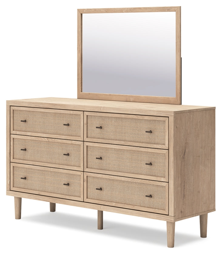 Cielden Full Panel Bed, Dresser and Mirror