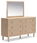 Cielden Full Panel Bed, Dresser and Mirror