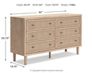 Cielden Queen Upholstered Bed, Dresser and 2 Nightstands
